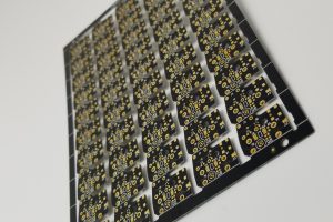 Small panelized boards with black soldermask